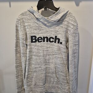 Bench Light Heather Gray, Lightweight Hoodie with Black Logo